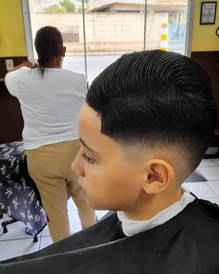 Degradê clássico realizado na Leandro Barbearia